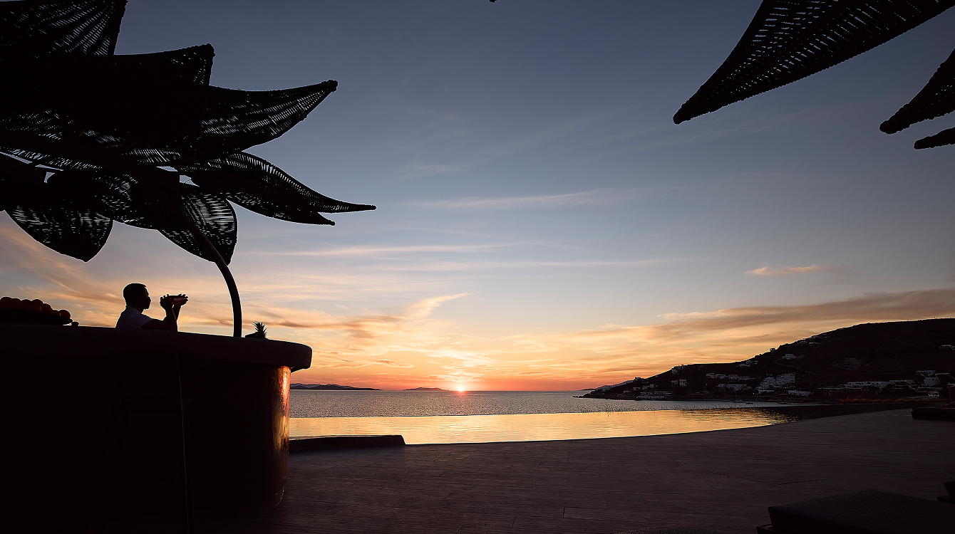 View of Sunset Mykonos